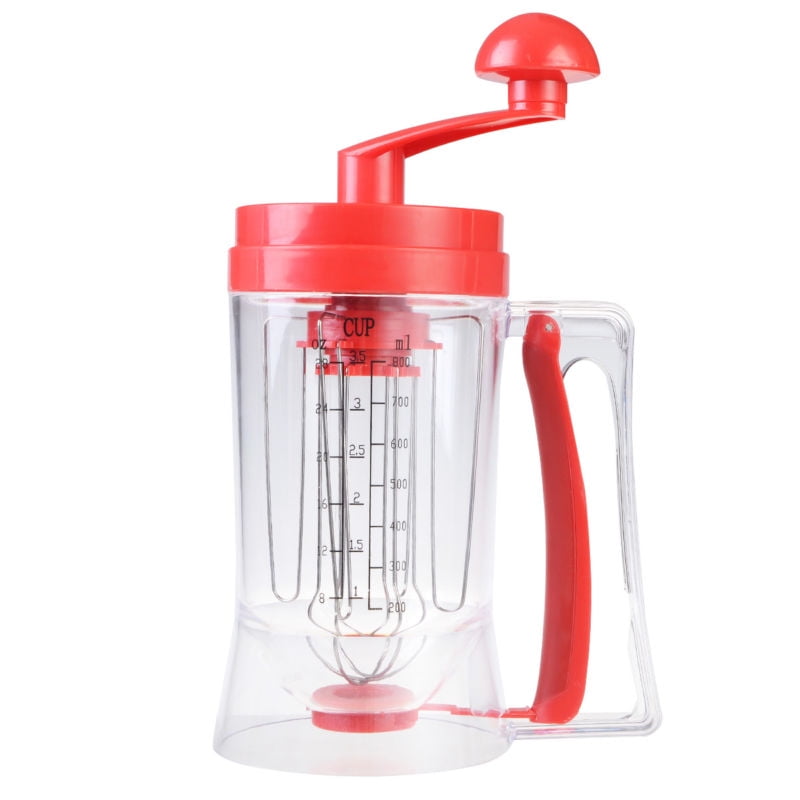 Manual Pancake Batter Dispenser Perfect Cupcakes Waffles Mixer Mix