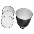 thumbnail image 2 of 20 ¡45 Grados de 11 Pulgadas Bowens S-Type Mount Reflector de Lámpara de Sombra de Sombra Con 20 40 60 Grid de Panal para Bowens Mount Studio Strobe Flash Luz, 2 of 7