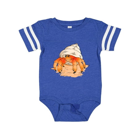 

Inktastic Cute Hermit Crab on Beach Boys or Girls Baby Bodysuit