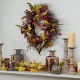 thumbnail image 2 of Northlight Apple and Berry Maple Leaf Twig Artificial Wreath, 22-Inch, 2 of 4
