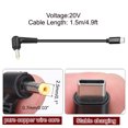 thumbnail image 2 of 4.9FT USB C to DC PD Power Fast Charging Cable, 2.5mmx0.7mm 65W/20V DC Power Cable, Type C Input 3.25A Adapter Jack Converter for Router, Camera, TV Box, Desk Lamp(Black), 2 of 6