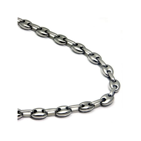 Titanium Men's 5MM Mariner Link Necklace Chain 24"