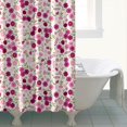 thumbnail image 4 of Waterproof Beautiful Colorful Floral Shower Curtain 72x72 Inch Boho Style Polyester Unique Shower Curtain for Bathroom Hotel Home Decor with 12 Plastic Hooks, 4 of 5