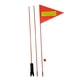 thumbnail image 2 of Bandera de seguridad para bicicletas Durable Resistencia al desgarro Montar banderín Resistente a la intemperie Multifunción Advertencia de seguridad kusrkot Bandera de seguridad en bicicleta, 2 of 7