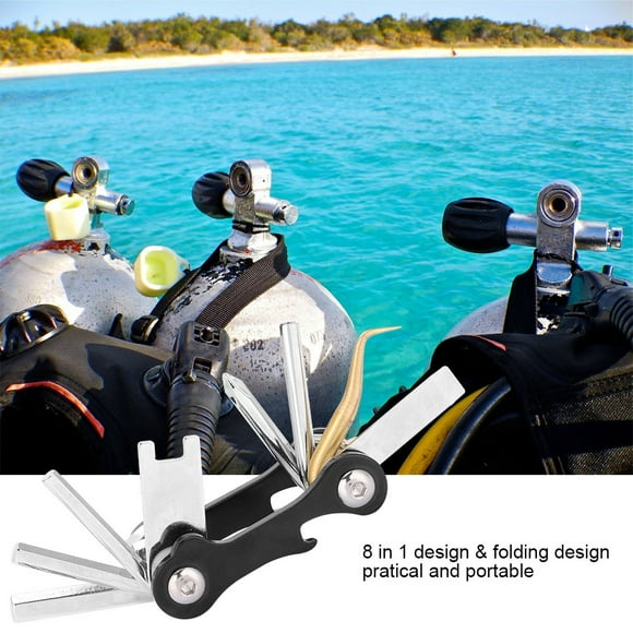 Allen Wrenches Sets, Stainless Steel Allen Wrench Set Allen Wrench with Folding Design for Diving Equipment