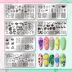 thumbnail image 3 of Kit de placas para estampar uñas de verano (6 piezas) con plantillas de playa y océano. Incluye placas de acero inoxidable con imagen y herramienta raspadora de silicona., 3 of 7