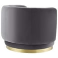thumbnail image 4 of Modway Relish Performance Velvet Swivel Chair in Gold Gray, 4 of 7