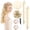 Off-White, variant on GIRACOA 2 Pairs Heatless Hair Curlers Heatless Curlers Headband, Bun Bons Satin Heatless Curling Rod For Sleeping Overnight Lazy Curlers DIY Hair Styling Tools