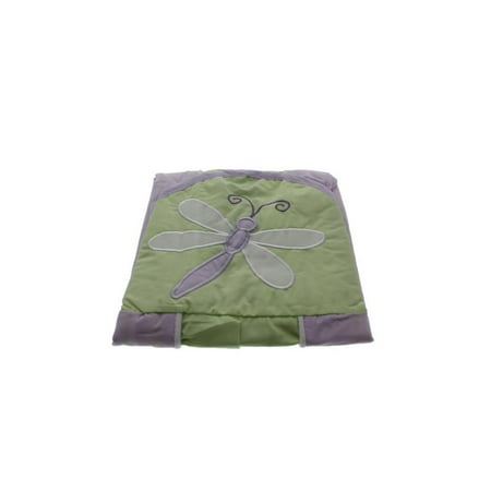 Collection Baby Diaper Stacker - Tiddliwinks Fireflies Embroidered Baby Girl Diaper Stacker Green
