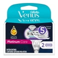 thumbnail image 2 of Cartucho de rastrillo Gillette Venus Platinum para mujer para depilar al ras 2 pzas, 2 of 4