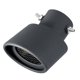 thumbnail image 2 of Punta de escape universal de acero inoxidable para automóvil, cubierta decorativa del tubo de escape de 5.12", negro/plateado/multicolor, fácil instalación, resistente a la oxidación, actualización, 2 of 6