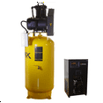 thumbnail image 3 of Emax Compressor Silent Industrial Plus 5 HP 3- Phase 2-Stage 80 Gal. Vertical Compressor with 30 CFM Dryer Bundle-With Pressure Lube Pump, 3 of 9