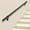 3 Feet, variant on Stair Railing Indoor Metal Hand Rails for Indoor Stairs 1.5" Pipe Aluminum Wall Mounted Indoor/Outdoor Handrail for Steps Black Industrial Handrail for Stairs 5ft