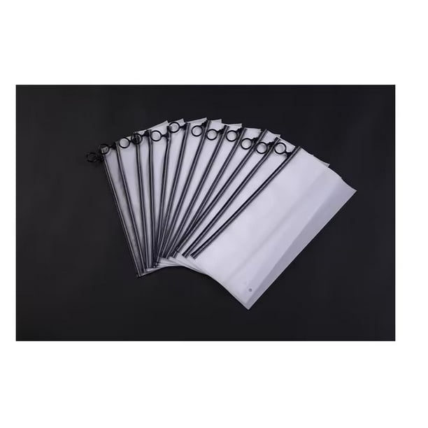 12 piezas Estuche organizador de cubierta facial Cremallera Cubierta facial Bolsa de almacenamiento Sobre Bolsa de archivos Contenedores para almacenar Cubierta facial Prevención de la contaminación TUNC Sencillez