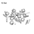 thumbnail image 3 of Unique Bargains 10Sets Zipper Repair Kits, #8 Retainers Box & Insertion Pins for Zippers Replacing, Silver Tone, 3 of 6