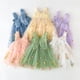 thumbnail image 4 of Odeerbi Niñas Verano Floral Bordado Tul Tutu Vestido Mariposa Alas Flower Girl Vestido Tank Vestido Sin Mangas Tirante Malla Vestido de Sol, 4 of 4