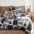 thumbnail image 3 of Set de edredón Wake In Cloud Rustic Cabin Christmas King, 3 of 7