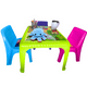 thumbnail image 1 of Mesa Infantil y 4 Sillas de colores Para Niños Comer y Dibujar, 1 of 6