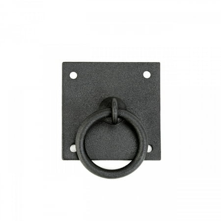 Quot Ring Pull - Iron Cabinet Pulls Black RSF Coating Cabinet Ring Pulls 1 3/4 Inch