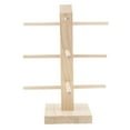 thumbnail image 3 of Esquirla Shop Home Durable Wooden Sunglass Display Stand Racks Glasses Storage Shelf Single Line for 3 Pairs, 3 of 8