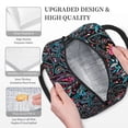 thumbnail image 3 of Yiaed Paisley Print Lunch Bag Adult Insulated Lunch Box, Leakproof Cooler Food Lunch Containers Reusable High Capacity Lunch Tote Bags-One Size, 3 of 6