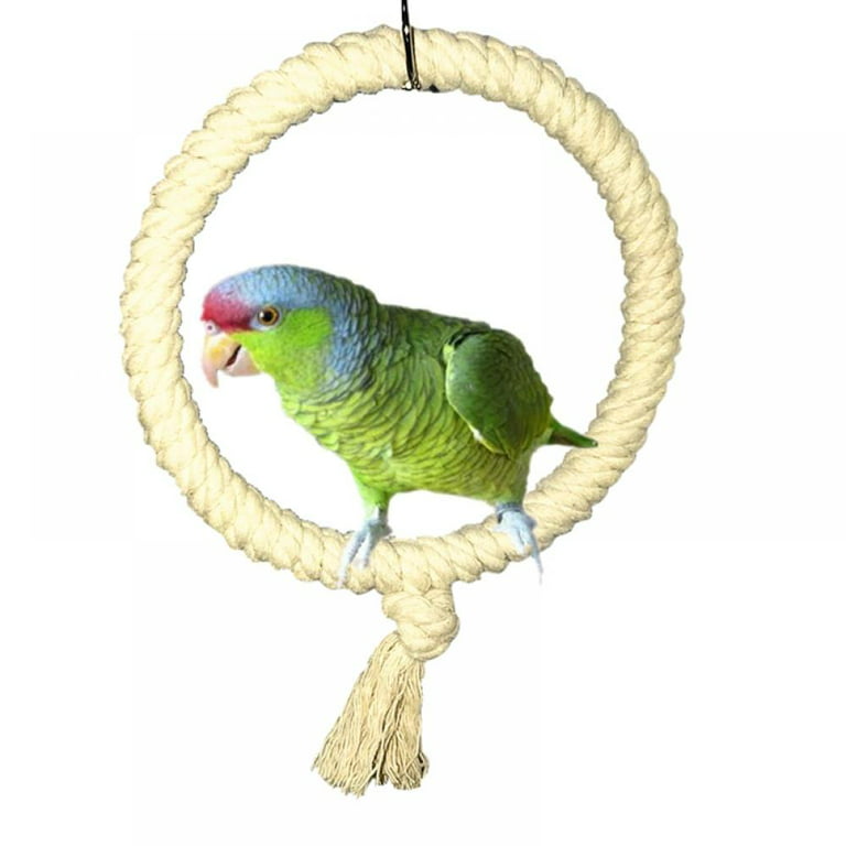 Funny Bird Perches Chew Toy Cotton Rope Parrot Toy Bite Resistant Bird  Training