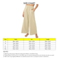 thumbnail image 5 of High Waisted Wide Leg Pants Straight Pure Color Elastic Waisted Wide Leg Trousers for Women Lady Khaki M, 5 of 5
