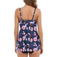 thumbnail image 4 of Charmo Womens Retro Tankini Sets Flowy Two Piece Bath Suits Tummy Control Swimwear with Bottoms, 4 of 6