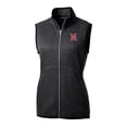 thumbnail image 2 of Women's Cutter & Buck  Heather Charcoal Nashville Sounds Mainsail Sweater Knit Full-Zip Vest, 2 of 3