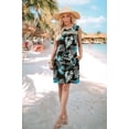 thumbnail image 4 of Wiholl Summer Dresses for Women 2026 Beach Vacation Fashion Lace Mini Tank Dress with Pockets, 4 of 9