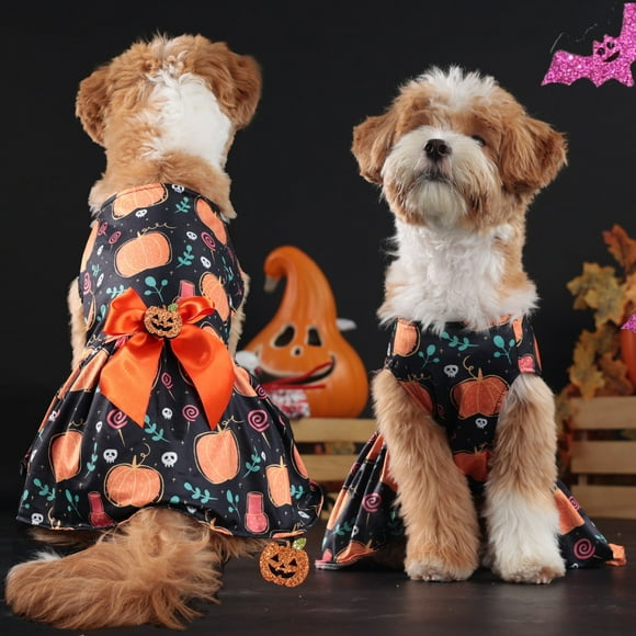 SIfdSeng Dog Clothes for Small Dogs Male 2025 New Pet Dog Clothes M Agic Pumpkin Purple Bat Small and Medium Sized Dog Skirt Dog Clothes for Medium Dogs Boy Dog Coats