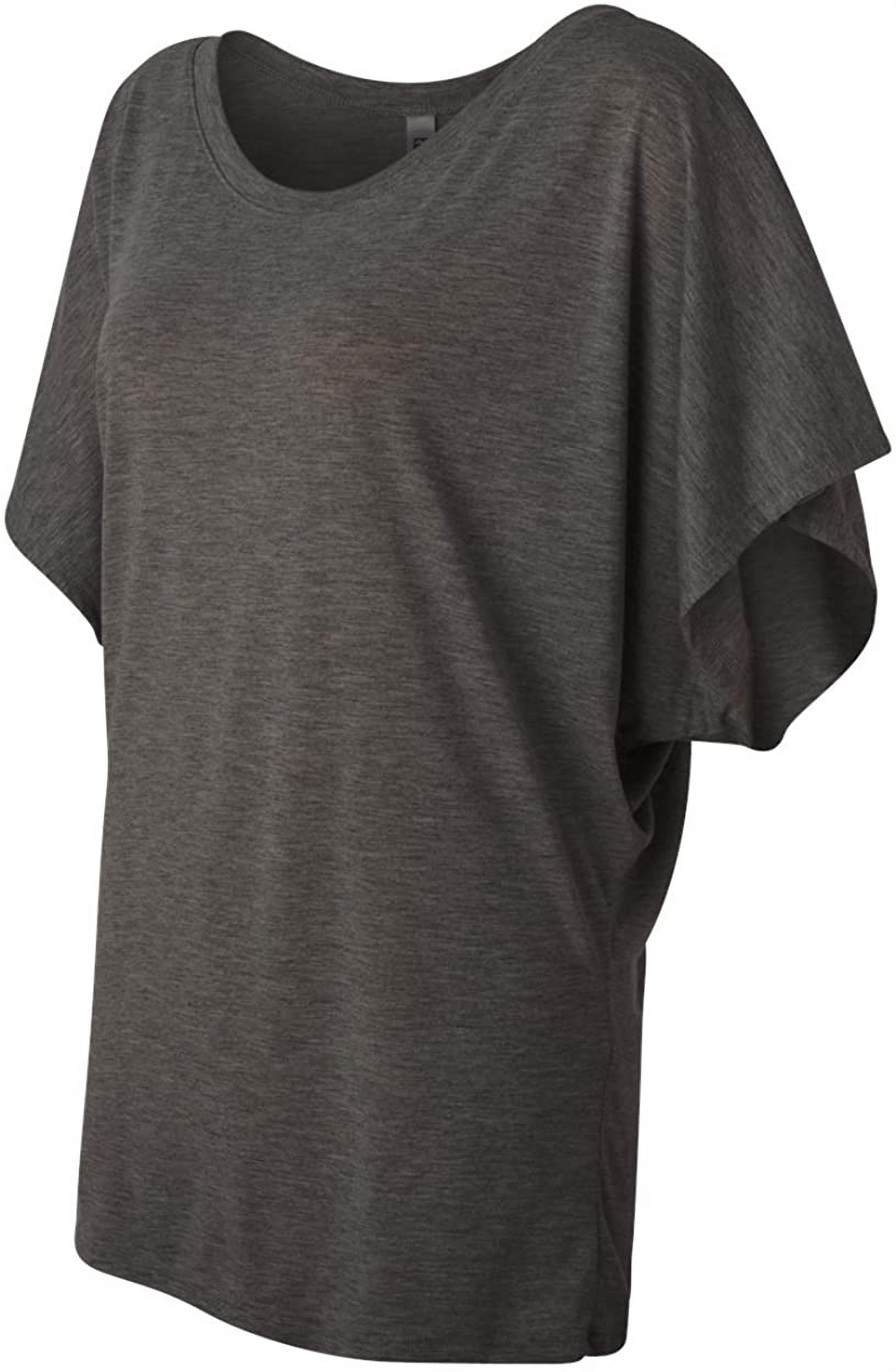 Women's Short Sleeve Draped Dolman T-Shirt