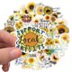 thumbnail image 3 of Pegatinas impermeables de vinilo con forma de flor de girasol con grafiti (50 unidades), 3 of 4