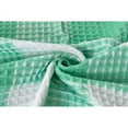thumbnail image 3 of Dainty Home Imperial Checkered Cotton Textured Waffle Shower Curtain, 70 x 72, Aqua Green, 3 of 6