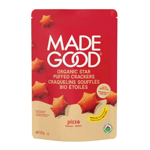 Made Good Organic Star Puffed Crackers Pizza Flavor - 121g/4.2 oz