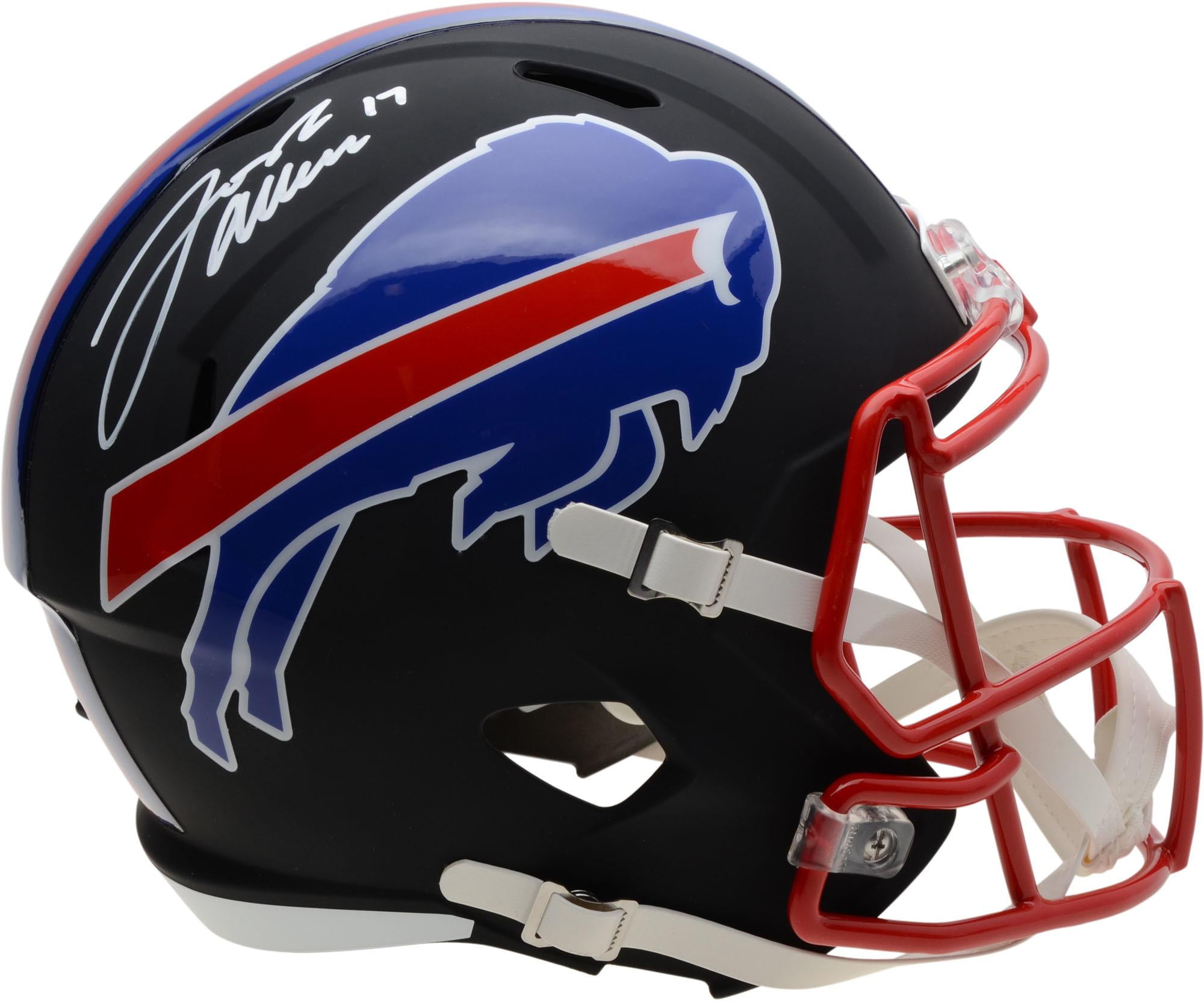 Josh Allen Buffalo Bills Autographed Riddell Black Matte Alternate