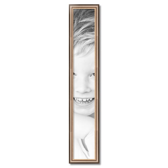 ArtToFrames 7" x 46" Anique Silver Picture Frame, 7x46 inch Silver Wood Poster Frame (WOM-4964)