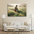thumbnail image 5 of Lilies of The Field Jesus Christ Walking through A Field of Wild Lilies Wall Art Poster Gifts Bedroom Prints Home Decor Hanging Picture Canvas Painting Posters 24x36inch(60x90cm), 5 of 6