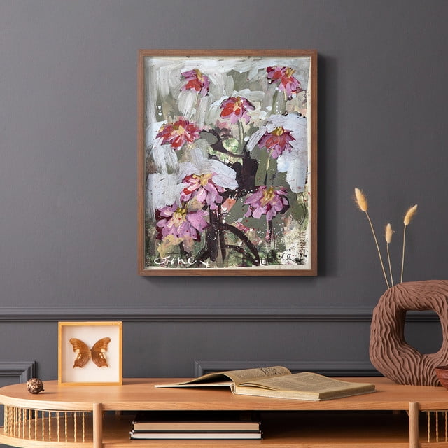 Zinnia I Framed Print - Solid Wood in Single Picture Frame Solid Wood 2 Framed Print