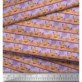 thumbnail image 2 of Soimoi Polyester Crepe Fabric Spider Web & Pumpkin Halloween Printed Fabric 1 Yard 42 Inch Wide, 2 of 3