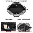 thumbnail image 3 of Black Leopard Print Travel Tote Bags for Women Carry On,Large Weekender Bags for Women Travel,Multi Functional Duffle Bag for Work,Shopping,Sports, 3 of 5