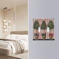 thumbnail image 4 of Yayeee Toggle Light Switch Wall Plate 3-Gang 6.37"x4.48" Decorative Outlet Cover, Stripes Trees, 4 of 7