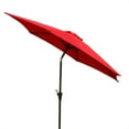thumbnail image 4 of 8.8 feet Outdoor Aluminum Patio Umbrella，Market Umbrella with 33 pounds Round Resin Umbrella Base，Push Button Tilt and Crank lift，Red, 4 of 7