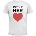 thumbnail image 1 of J'ai Volé Son Cœur T-Shirt Adulte Blanc, 1 of 1