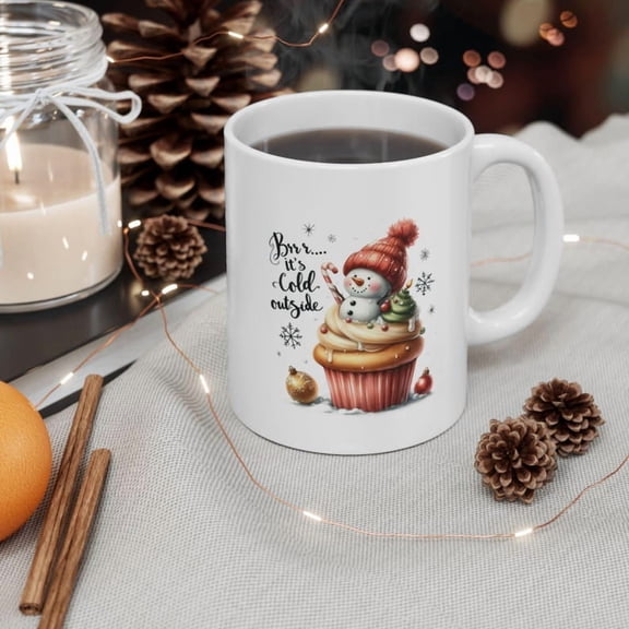 Snowman CH1Ristmas Mug Fest H1oliday Coffee Cup