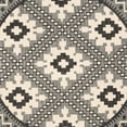 thumbnail image 3 of SAFAVIEH Veranda Magna Southwestern Indoor/Outdoor Area Rug, 6'7" x 6'7" Round, Ivory/Charcoal, 3 of 7