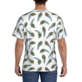 thumbnail image 3 of Vsdgher Colorful Grass Print Men's Dry Fit Mesh Athletic Shirts Moisture Wicking Tennis T-Shirt Tops, 3 of 9
