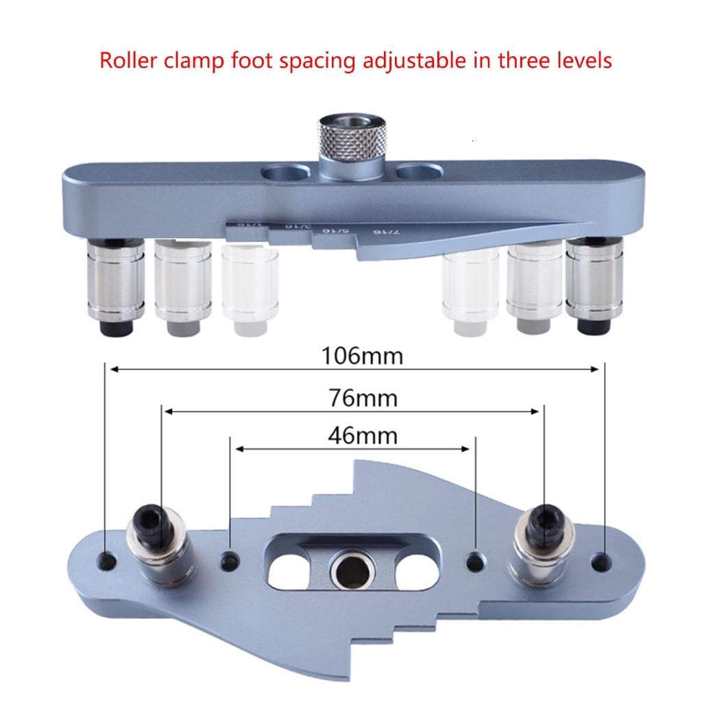 CEORPER Vertical Pocket Jig Hole Woodworking Doweling Jig Kits Self Centering Drill Guide