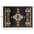 thumbnail image 5 of BizChair Southwest Native, Area Rug, Brown Black Beige Ivory (4 Feet X 5 Feet), 5 of 7