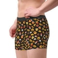 thumbnail image 3 of Kdxio Men's Boxer Briefs with Burger Fries Print - Comfortable and Breathable Underwear for Everyday Wear, 3 of 7